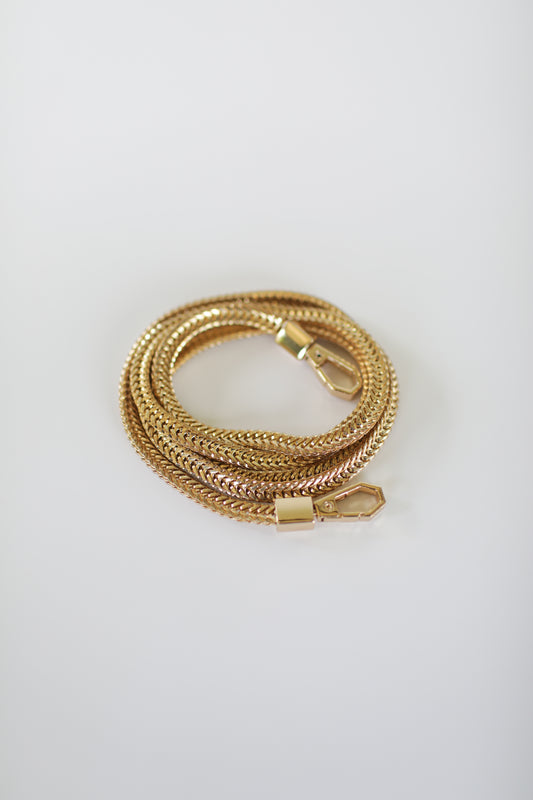 Cleopatra gold snake phone chain